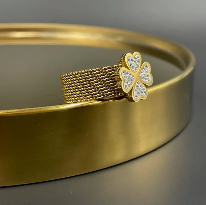 Bague Large Femme Doré 2