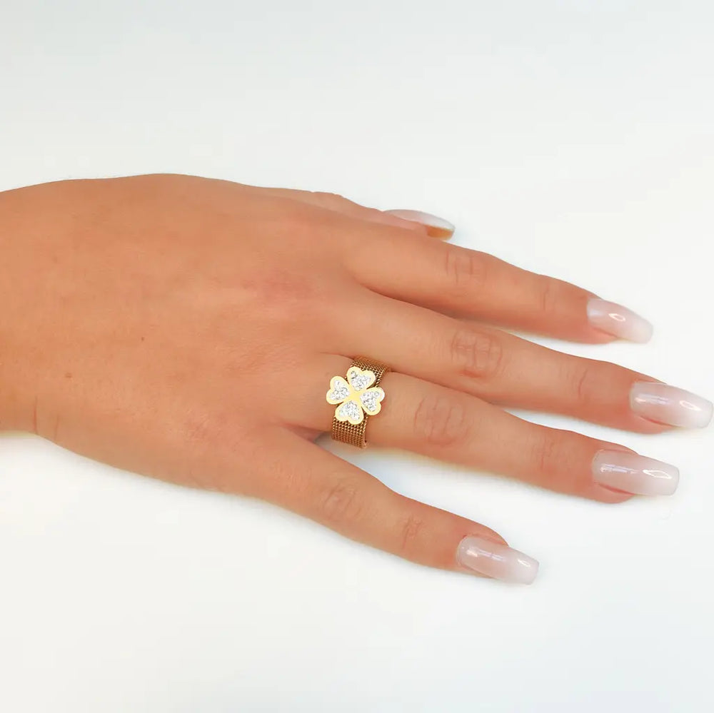 Bague Large Femme Main