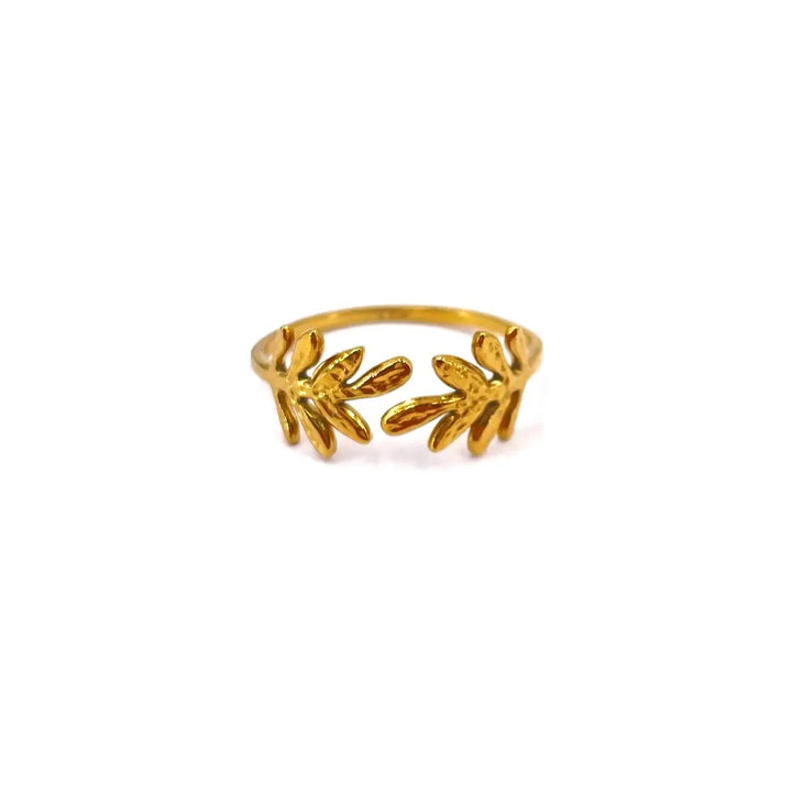 Bague Laurier Doré