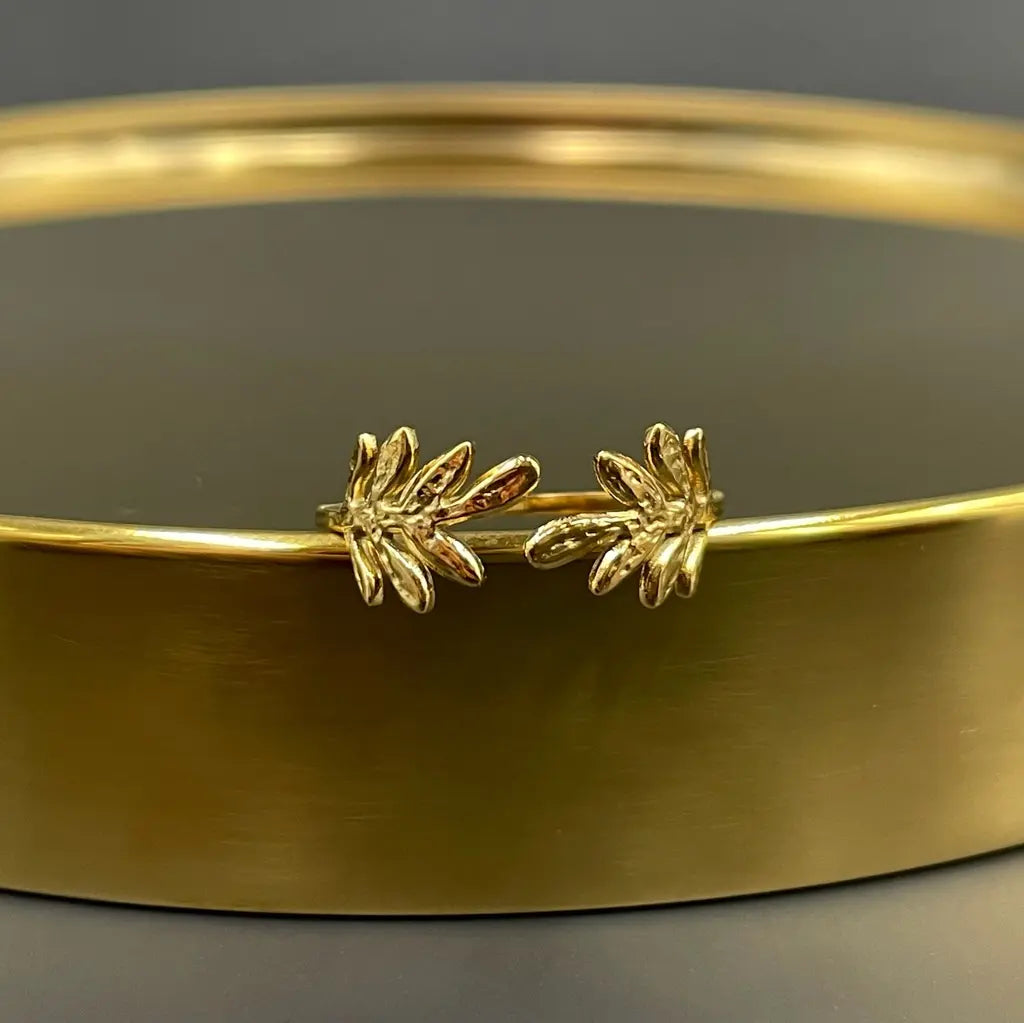 Bague Laurier Doré 2