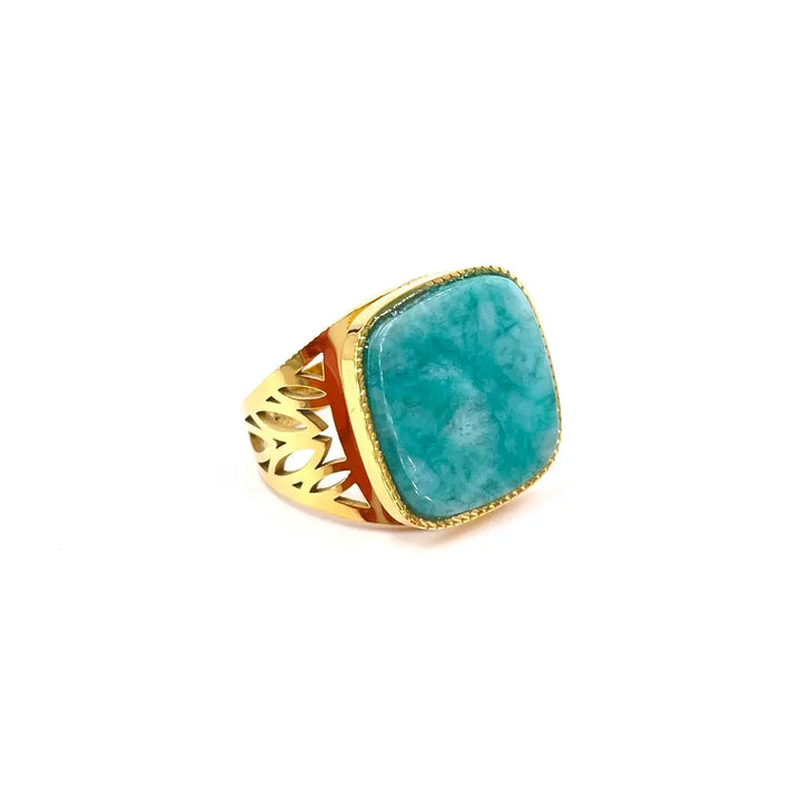Bague Ajourée Amazonite