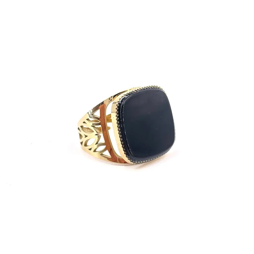 Bague Ajourée Onyx