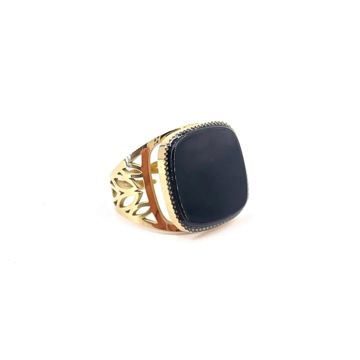 Bague Ajourée Onyx