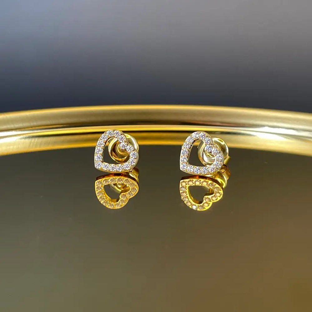 Boucle d'oreille Puce Coeur