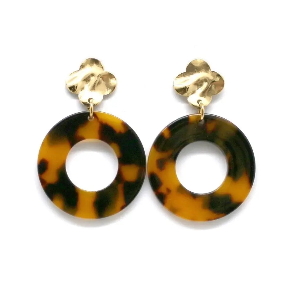 Boucles d'oreilles léopard
