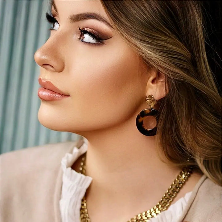 Boucle oreille léopard