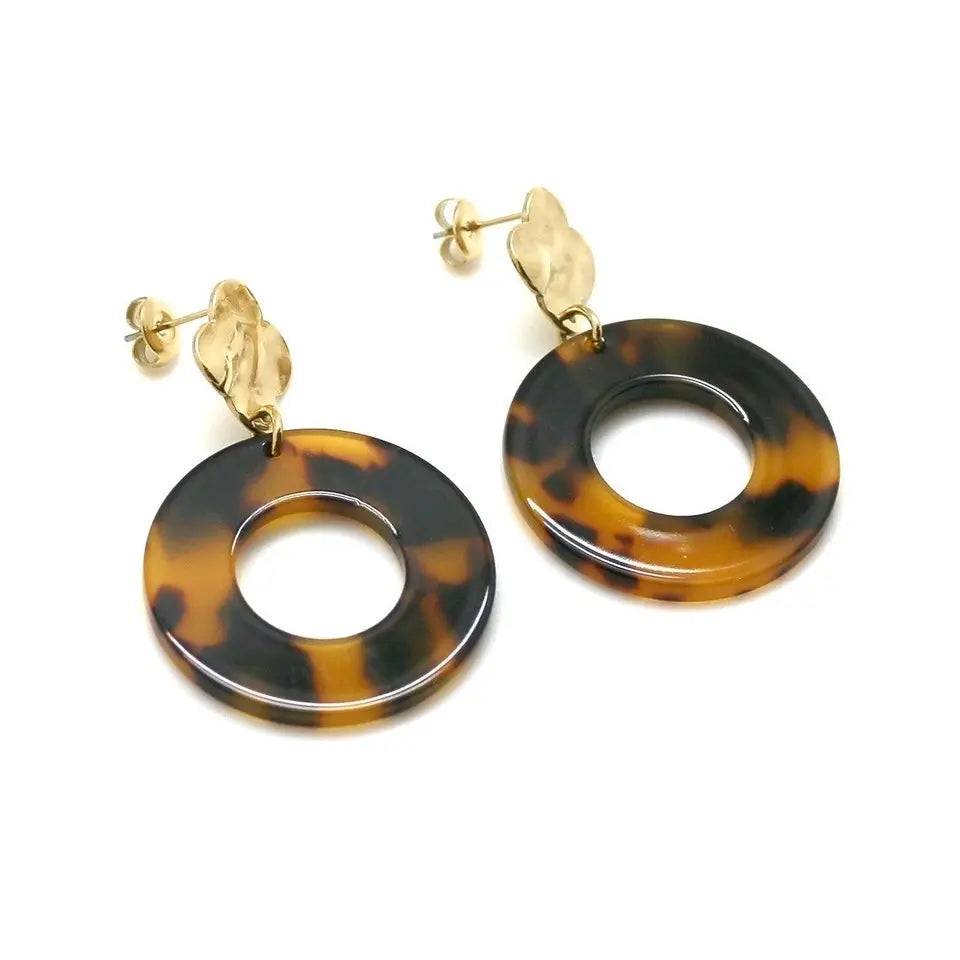 Boucles oreilles léopard