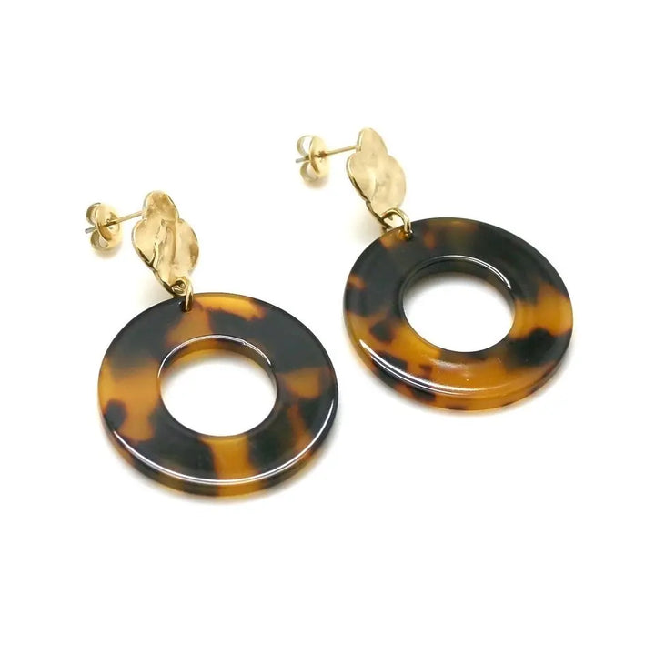 Boucles oreilles léopard