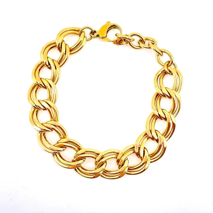 Bracelet grosse maille double