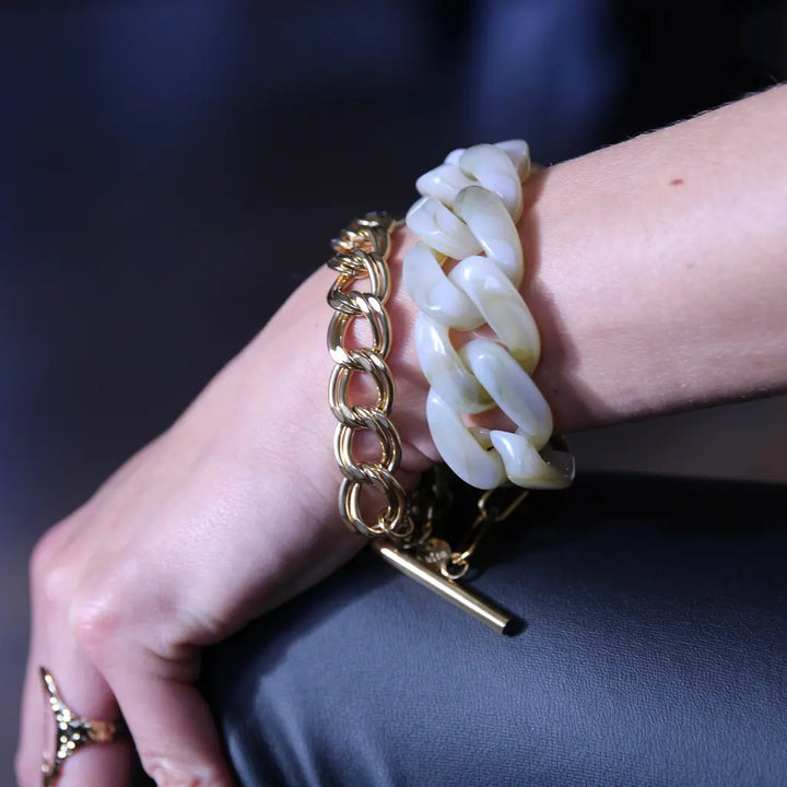 Bracelet grosse maille plastique CURB 3