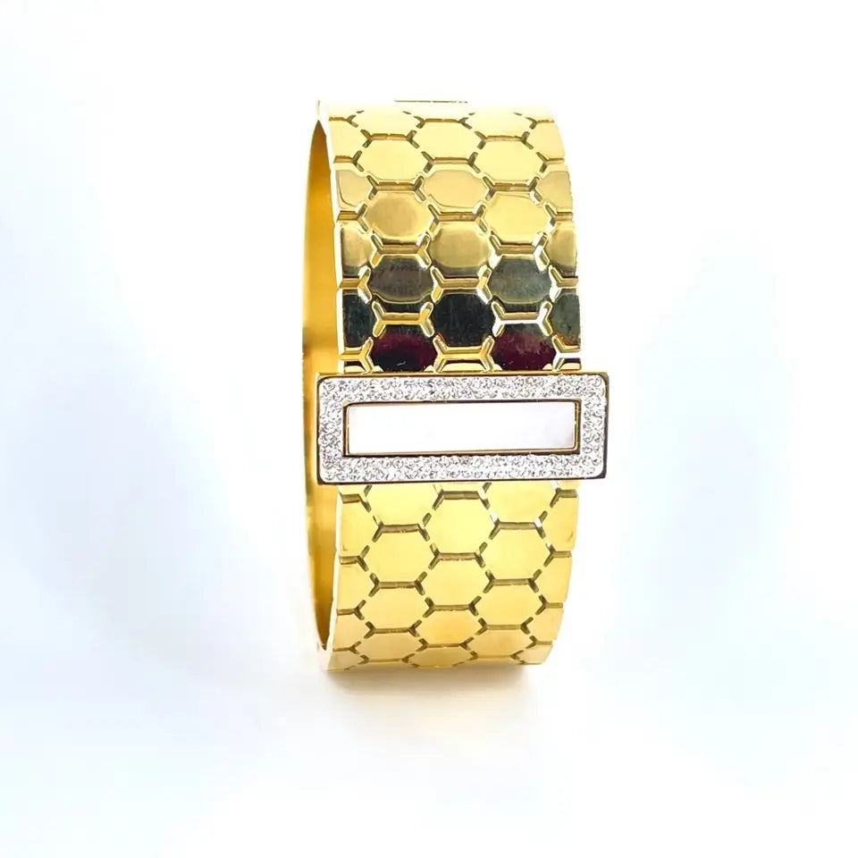 Bracelet Jonc en Strass