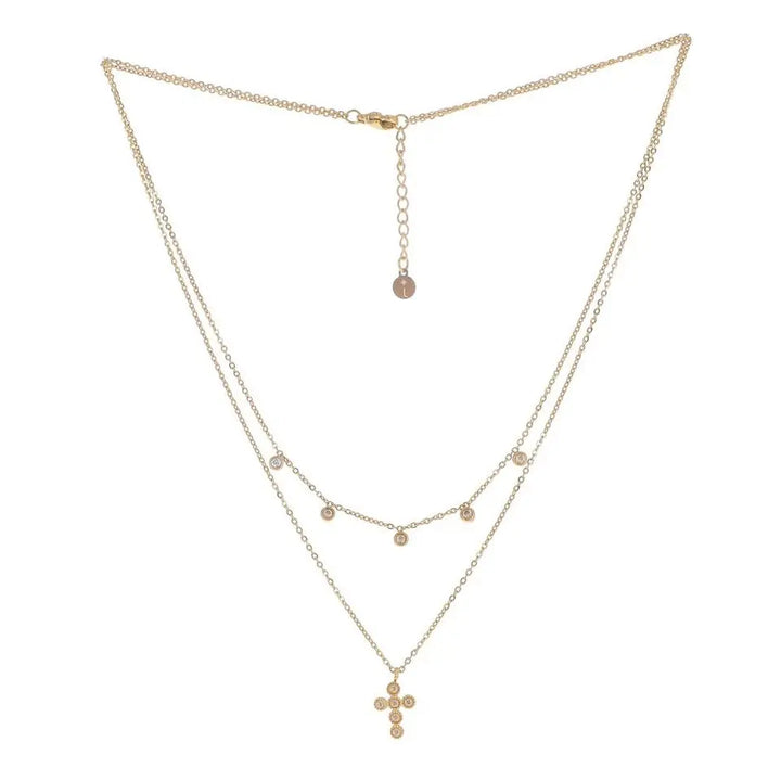 Collier double rang acier inoxydable 2