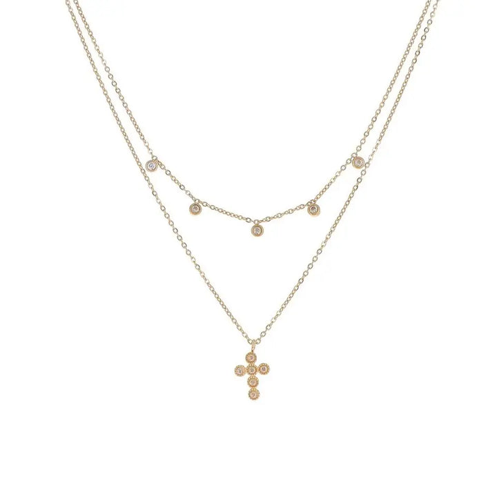 Collier double rang acier inoxydable 3