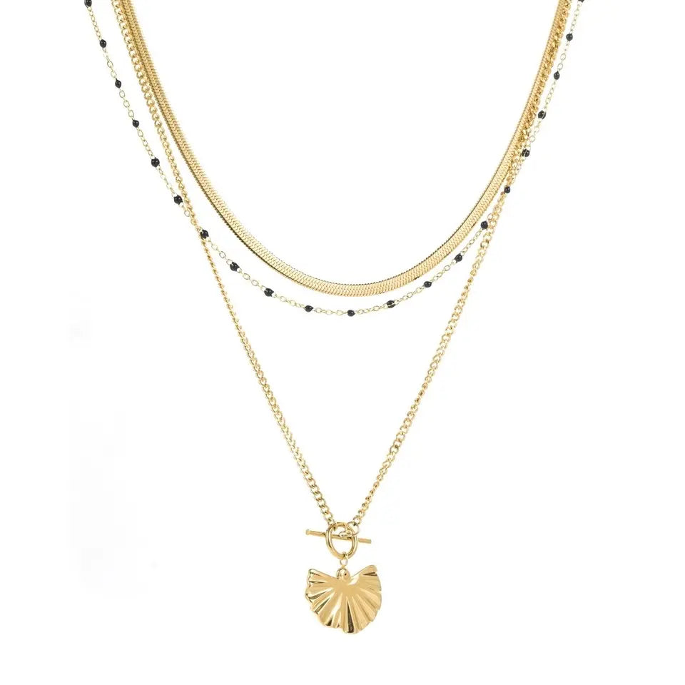 Collier feuille ginkgo