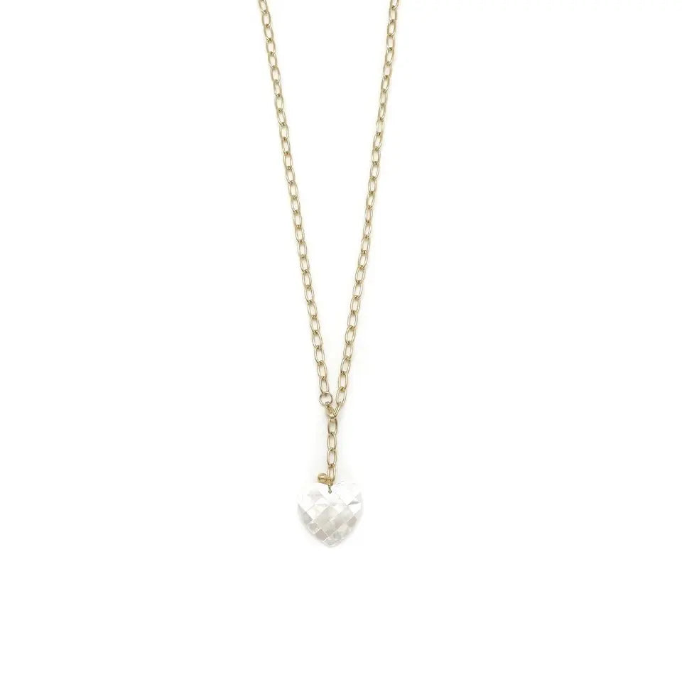 Collier sautoir nacre