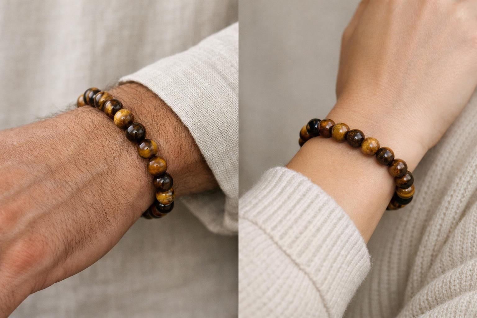 découvrez comment porter un bracelet œil de tigre avec style et harmonie, en apprenant à l'associer à vos tenues et à profiter de ses bienfaits.
