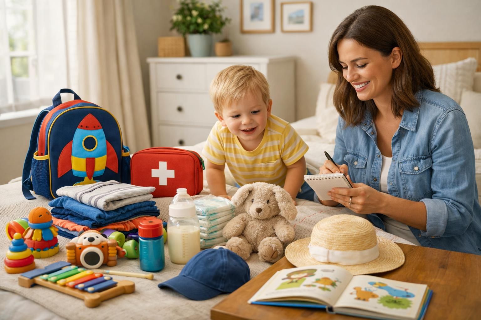 découvrez la liste complète des indispensables à emporter en voyage avec un enfant pour préparer votre départ sereinement et sans stress.